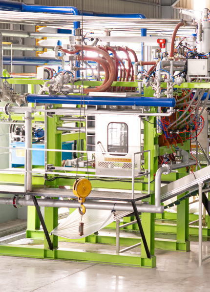 ép xốp định hình bằng máy móc