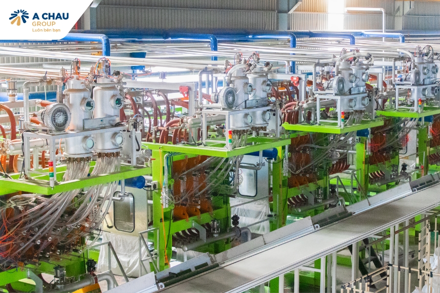 Công nghệ máy móc sản xuất hàng đầu tại Mốp Xốp Á Châu
