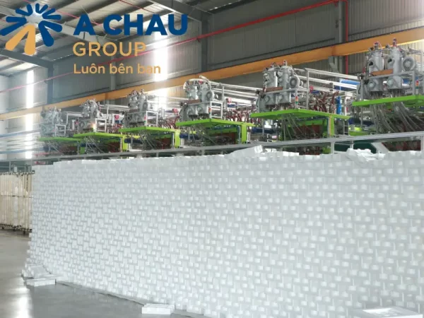 Bước cuối của quy trình sản xuất mút xốp