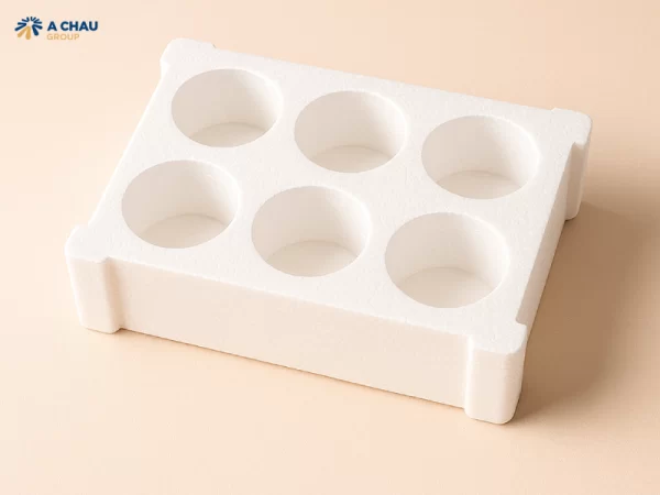 Khay xốp đựng nước yến 6 hũ