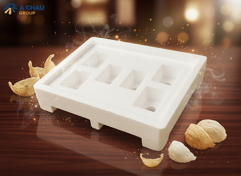 Giải pháp đóng gói cao cấp bằng Mốp xốp khay yến size đại