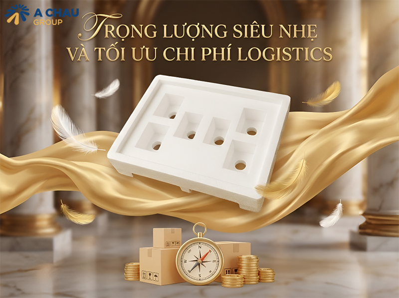Khay xốp đựng hũ yến trọng lượng siêu nhẹ và tối ưu chi phí logistics
