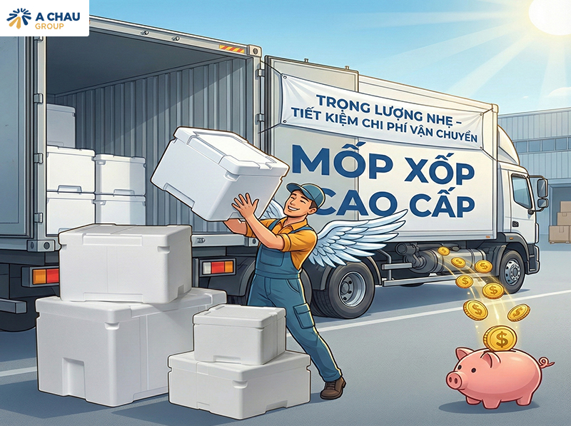 Bao bì xốp điện tử trọng lượng nhẹ và tiết kiệm chi phí vận chuyển