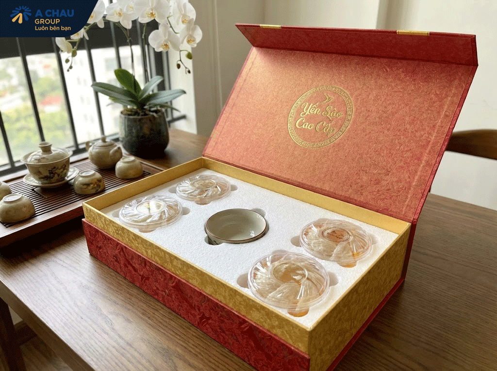 Bộ quà tặng yến sào sang trọng, sự kết hợp hoàn hảo giữa thẩm mỹ và bảo vệ