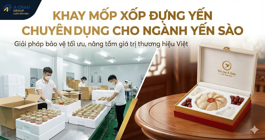 Khay mốp xốp đựng yến chuyên dụng cho ngành yến sào