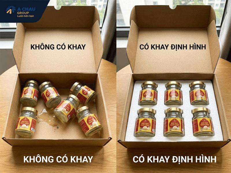 Khả năng cố định sản phẩm chuẩn xác, nâng tầm thẩm mỹ của khay đựng yến