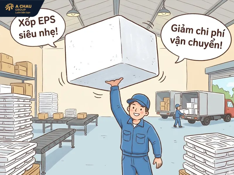 Xốp EPS với trọng lượng siêu nhẹ là giải pháp tối ưu chi phí vận chuyển