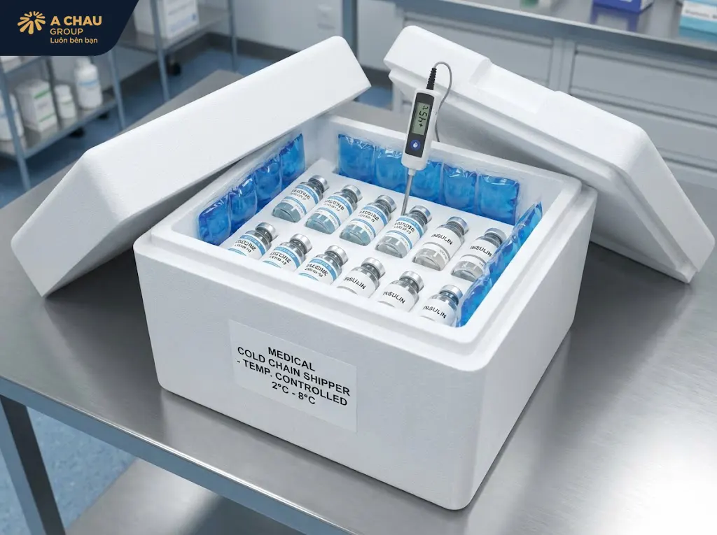 Thùng xốp EPS đạt chuẩn bảo quản dược phẩm
