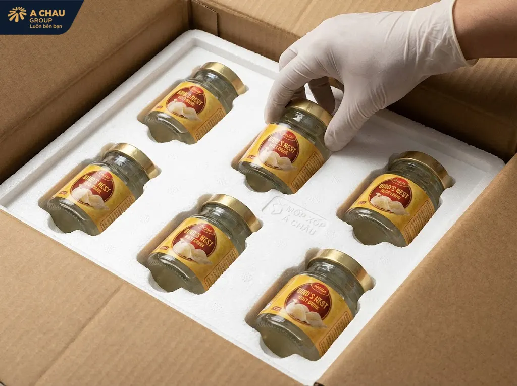 Yến chưng sẵn đóng hũ đảm bảo an toàn hơn với khay yến EPS