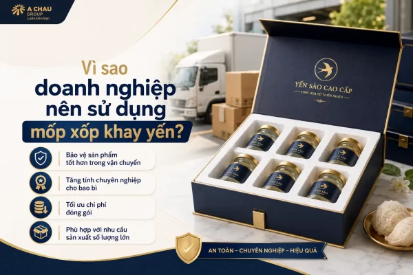 Mốp xốp khay yến giúp bảo vệ sản phẩm tốt hơn trong vận chuyển