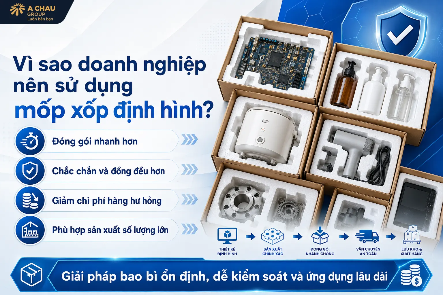 Vì sao doanh nghiệp nên sử dụng mốp xốp định hình