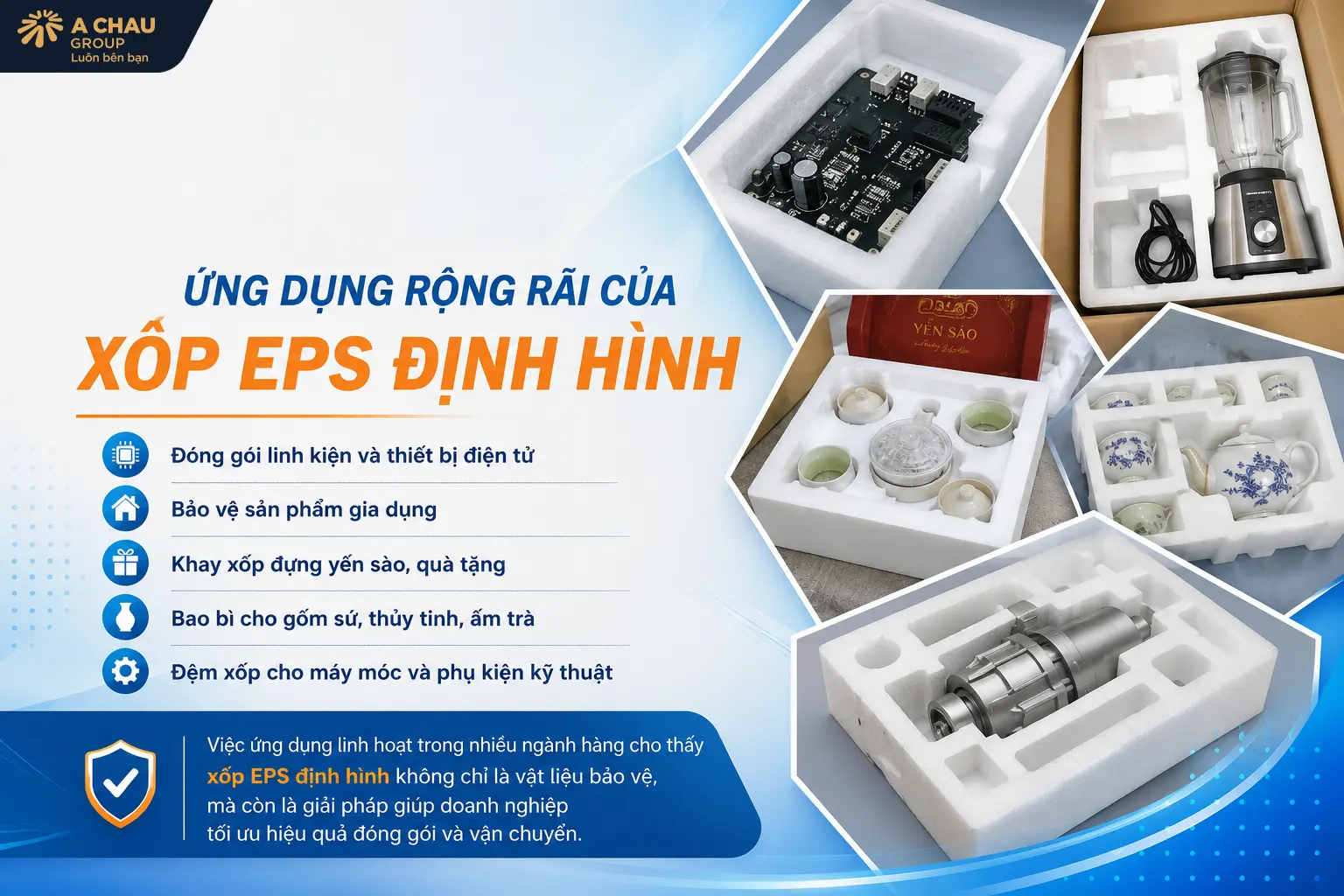 Ứng dụng của xốp EPS định hình trong thực tế