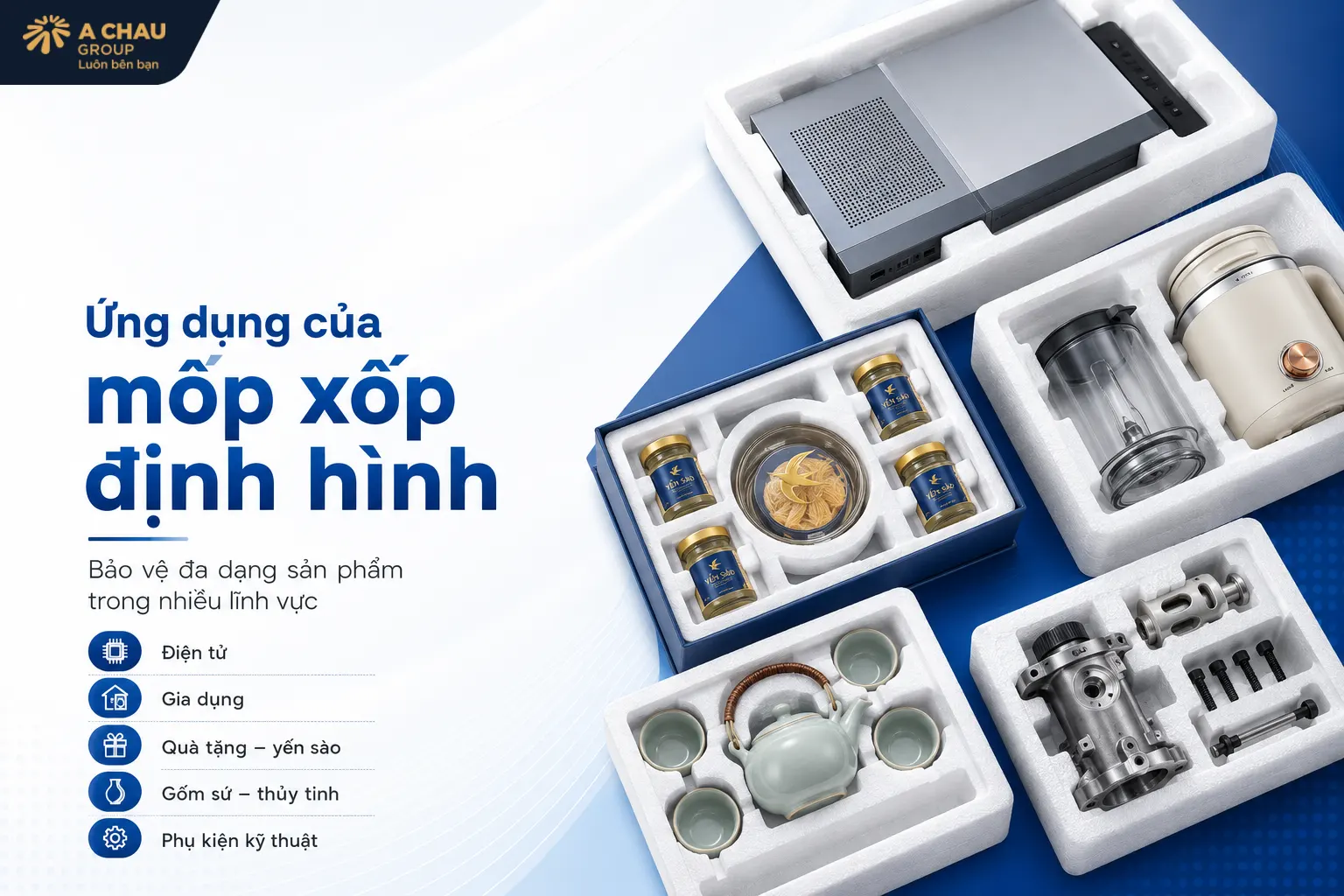 Ứng dụng của mốp xốp định hình trong thực tế